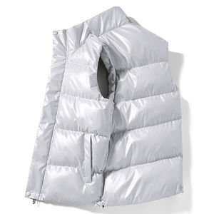 Gilet matelassé pour homme, veste sans manches rembourrée, fermeture éclair, hiver, extérieur, chaud, résistant à l'eau, taille M à 3XL, OEM - Product Image 5