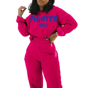 Ensemble de survêtement pour femmes avec sweat-shirt à capuche et jogging à taille élastique tissu doux et respirant parfait pour l'entraînement - Product Image 4