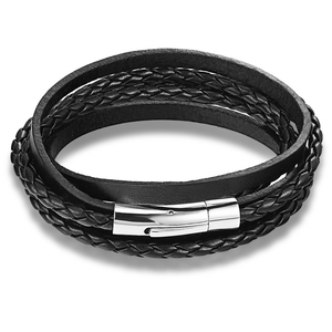 Bracciale Sportivo Multistrato Elegante Placcato Argento MenneM per Uomo - Product Image 4