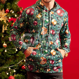 Streetwear mode sweats à capuche de Noël personnalisés sweats à capuche de Noël surdimensionnés Offre Spéciale sur les hommes utilisent des sweats à capuche de Noël - Product Image 2