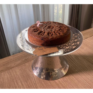 Plateaux de service en bois de qualité exclusive Plateaux en bois Forme ronde Serveur de table Présentoir à desserts - Product Image 2