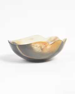 ชามฮอร์นที่ปลอดภัยสำหรับใส่อาหารพร้อมขอบธรรมชาติและด้านในเรียบสำหรับของแห้งและใช้ตกแต่งที่ชายฝั่งต่ำสุดด้วยโซนงานฝีมือส่งออก - Product Image 4