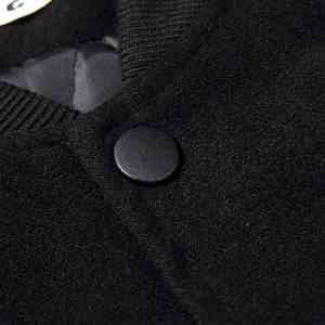 Premium Genuine Leather Varsity Jacket for Men with Versatile Varsiti Jacket Custom Embroidered Patches & Real Leather Sleeves - Product Image 3