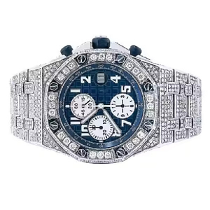 Reloj antiguo de calidad superior totalmente helado VVS Clarity Moissanite Diamond Crafted para hombres - Product Image 2