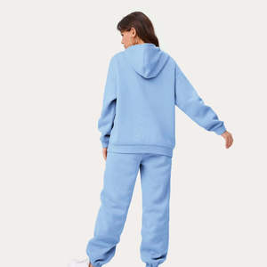 Conjunto Deportivo de Invierno para Mujer, Diseño Más Reciente de 2025, 100% Algodón, Color Sólido Estampado, Tallas Grandes, Servicio OEM - Product Image 6