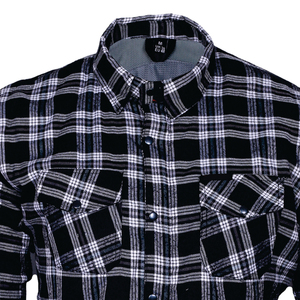 Custom Men Aramid Reinforced Motorcycle <b>Flannel</b> Shirt Safety Motorbike <b>Jacket</b> with Plaid Design CE Armored Protection - Product Image 5