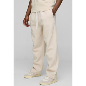Wholesales New Style <b>Baggy</b> Straight Leg Sweatpants 350G With Plush Size Sweatpants <b>Jogger</b> Custom Sweatpants for Men - Product Image 4