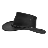 Sombreros personalizables de cuero de vaquero para montar a caballo, sombreros formales occidentales, accesorios de piel de vaca para deportes al aire libre