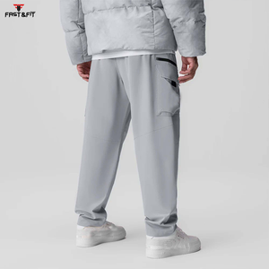 Men's New Fashion Slim Fit Quick Dry Gym Fitness Joggers Pant Casual Quick Dry Fitness Wear Canvas Material Lightweight Straight - Product Image 2