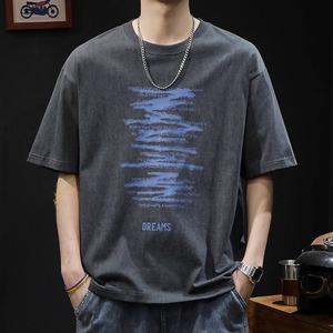 DTG เสื้อยืดลายกราฟิกสำหรับผู้ชายเสื้อยืดเปล่าพิมพ์ลายแนวสตรีทเสื้อยืดไซส์ใหญ่พิเศษสำหรับผู้ชาย - Product Image 1