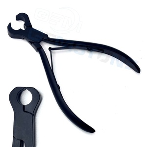 Pince coupante professionnelle pour extensions de cheveux |   Outil de coupe pour liaisons kératiques |   Coupe-extension de cheveux Fusion noir - Product Image 3