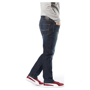 Noir Gris Denim Jeans Pantalon Hommes Automne Noir Bleu Foncé Straigh Hommes Jeans Pantalon Classique Caaual Coton Stretch Taille 40 42 44 - Product Image 4