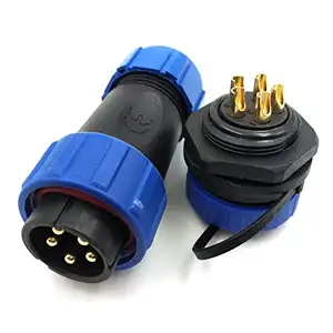 Waterproof Aviation Connector SP13/SD13 IP68 cable connector plug & socket Male and Female 1 2 3 4 5 6 7 Pin Docking