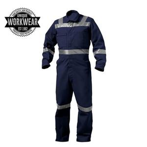 Overoles y petos de seguridad de poliéster transpirable con certificación CE de alta visibilidad, con cinta reflectante y logotipo personalizado para uso en exteriores para hombres - Product Image 2