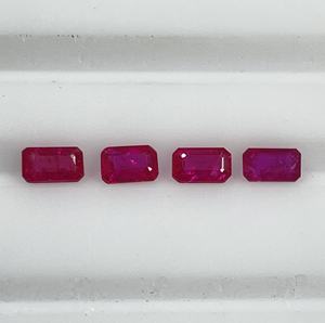 Best Price Natural Mozambique <b>Ruby</b> Heated 3x5mm Octagon Cut Reddish Pink Color Calibrated Loose Gemstone for Jewellery Making - Product Image 1