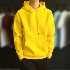 Productos 2024 recién llegados hombres Otoño Invierno con capucha Streetwear manga larga suelta Color sólido con capucha Casual transpirable hombre Sudadera con capucha - Product Image 5