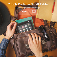 C Idea 7 pollici Android 14 Quad Core Tablet 6GB + 128GB SIM-Free 5G/wi-fi rosso per uso educativo e di intrattenimento degli studenti MTK