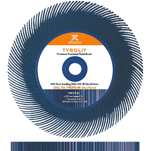 TYROLIT Premium Sunburst Radial <b>Brush</b> 400 Form Sanding Disc 152xB152x25,4mm DISC RA PREMIUM Alox/Korund - Product Image 3