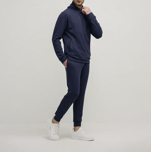 OEM 100% Cotton Hoodie Long Sleeves Sweatshirt With 3D <b>Embossed</b> Custom Oversized Pullover Winter Print Hoody Wholesale - Product Image 3