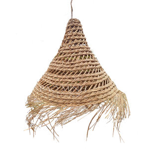Cone Seagrass Tassel Lampshade <b>Bamboo</b> Lampshade Fringed Lampshade DIY Ceiling <b>Light</b> - Product Image 6