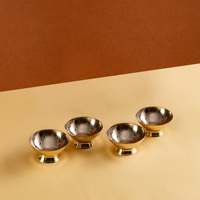 Diyas en laiton poli, diamètre 3 pouces x hauteur 2,5 pouces