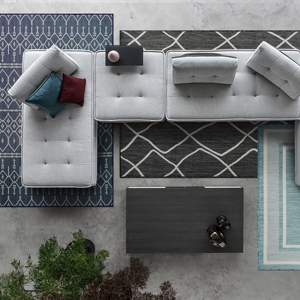 Adiva yute tejido interior/exterior alfombra resistente a la intemperie y a las manchas alfombrilla para el hogar fácil de limpiar sala de estar patio trasero cubierta Patio - Product Image 1