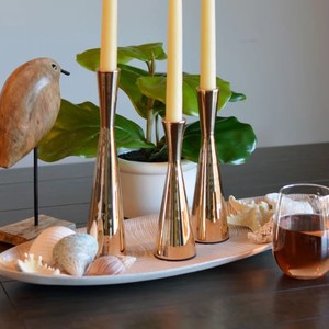 Gold Metal Candle Holder Modern Decorative <b>Candlestick</b> for Table Centerpiece Wedding Party Dining Room Living Room Decor - Product Image 4