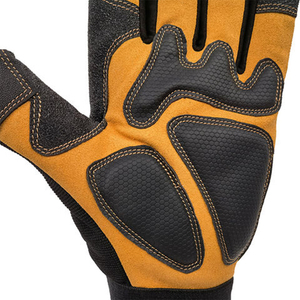 Gants de mécanicien confortables et chauds en peau de mouton anti-chocs et antidérapants pour le jardinage et l'assemblage industriel fabriqués à partir de cuir de qualité - Product Image 6