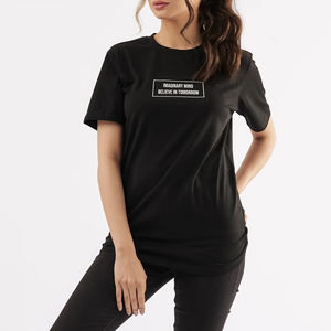 Factory Directly Cotton Feeling 3D Printing Custom 100% Cotton Women <b>Plus</b> <b>Size</b> Blanks Women <b>T</b>-<b>shirts</b> - Product Image 2