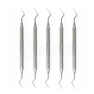 Kit de Curetas Dentales Reutilizables y Autoclavables, Juego de Instrumentos Periodontales de Acero Inoxidable para Higienistas Dentales - Product Image 2