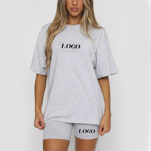 2024 Bikerกางเกงขาสั้นชุดกีฬา 2 ชิ้นชุดสั้นสําหรับสตรีที่กําหนดเอง 2 ชิ้นCrop Topและกางเกงขาสั้นชุดผู้หญิง - Product Image 6