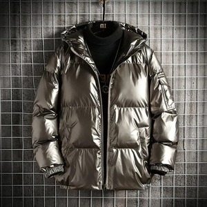 OEM con capucha pesado diseñador Puff acolchado abrigo Odm Logo de gran tamaño de los hombres de la burbuja de invierno negro personalizado hombres brillante Puffer chaqueta - Product Image 1