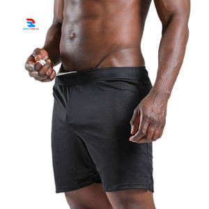 Pantalones cortos de gimnasio para hombre, cintura con cordón, culturismo, ejercicio, atletismo, playa, verano, correr, sólido, alta calidad - Product Image 1