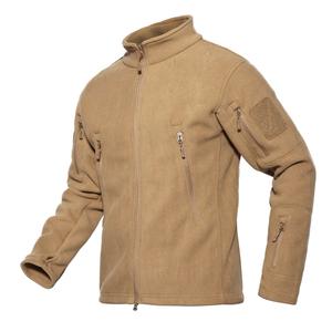 Chaqueta con capucha cálida personalizada Chaqueta de lana táctica para hombre Deporte al aire libre Senderismo Camping Abrigo con chaqueta con múltiples bolsillos para hombre - Product Image 2
