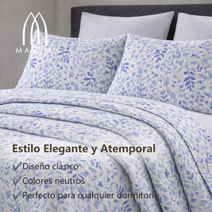 Set Copripiumino di Lusso King Size con Motivo Floreale in Poliestere, Leggero e Traspirante, Tinta Unita, Grado A, Per Tutte le Stagioni - Product Image 4