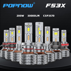 ไฟหน้ารถ LED H7ท่อทองแดง4ท่อสว่างมาก HB3 HB4ไฟหน้ารถ H4 H11 9005 9006 9012 200W - Product Image 5