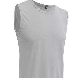 Débardeur de gymnastique sans manches d'été décontracté pour hommes OEM Débardeur extensible de qualité supérieure avec logo personnalisé respirant tricot à séchage rapide 100% coton - Product Image 1