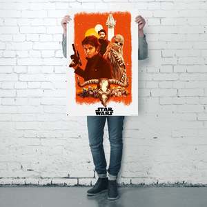 Modern Style Solo a Star Wars Story <b>Poster</b> Black Frame Paper Material for Wall Decor - Product Image 3