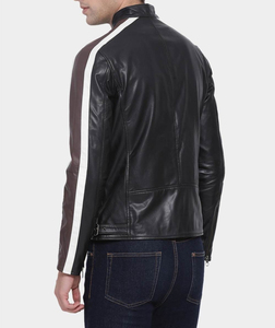 Chaqueta de cuero de invierno para hombre de alta calidad personalizada 2025, cuello levantado, bolsillos delanteros, impermeable, respetuoso con el medio ambiente, estilo callejero - Product Image 3