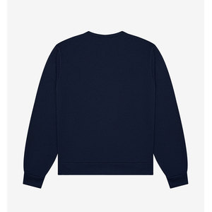Sudaderas cálidas de lana de invierno con impresión personalizada para mujer, Jersey holgado de cuello redondo, sudadera informal de cuello redondo de Color sólido - Product Image 4