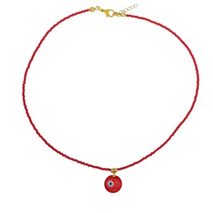 Collier pendentif œil maléfique tendance, accessoire élégant - Product Image 2
