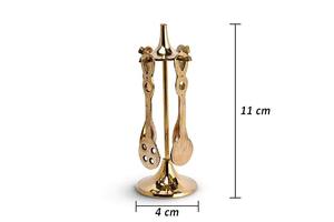 Support à ustensiles de cuisine moderne en laiton, rotatif, chromé, pour rangement et organisation, Fournisseur Fabricant, Laiton Moderne Simple - Product Image 6