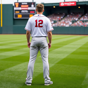 Jersey de béisbol sublimado personalizado, uniforme de línea de rayas personalizado, pantalones, ropa deportiva, uniforme de béisbol con botones de entrenamiento - Product Image 2
