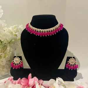 Latest Arrival Luxury <b>Stainless</b> <b>Steel</b> Necklace Earrings Headpiece Sets Most Selling Indian Bridal Wedding for Women for Parties - Product Image 5