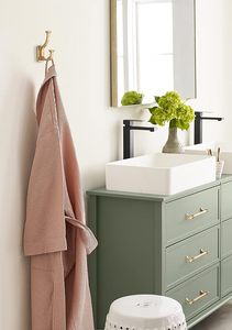 Aulne Double Prong Décoratif Mur Crochets Champagne Bronze Crochet Pour Manteaux Chapeaux Chambre Bureau Placard Entrée Salle De Bains - Product Image 5