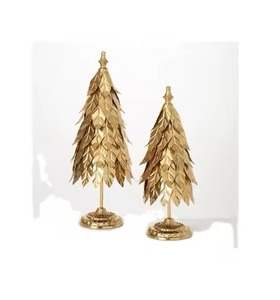 Ensemble de 2 décorations de Noël en métal, nouveau design, pour table, best-seller, décoration de Noël, utilisation à la maison - Product Image 4