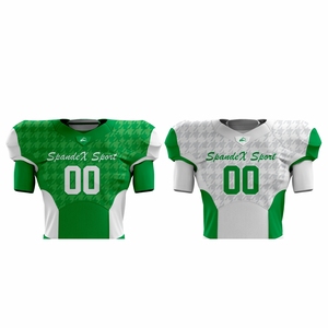 Uniformes de football américain réversibles personnalisables respirant manches courtes maillot grande taille imprimé caractéristiques pour les sports d'été - Product Image 3
