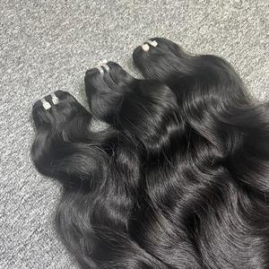 ผมต่อถักเปียแบบ100% จากกัมพูชาผมลอนแบบถักเป็นลอนสีธรรมชาติขนาดใหญ่ - Product Image 2