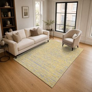 <b>RUGS</b> DEPOT LXDP-0593 Wholesale Beige Brown Bohemian <b>Tribal</b> Digital Printed Machine Washable Chenille Area <b>Rug</b> Non Slip - Product Image 2