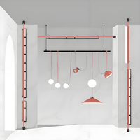 Rail lumineux LED décoratif moderne en aluminium pour hôtel, flexible, tressé, 48V DC, ultra-fin, magnétique, CRI 90, couleur 3000K-6000K